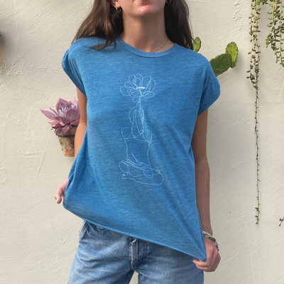 Flowering Lotus Muscle Tee